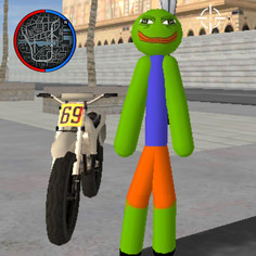 Pepe the Frog Stickman Rope Hero Gangstar Crime