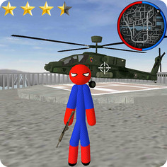 Spider Stickman Rope Hero Gangstar Crime